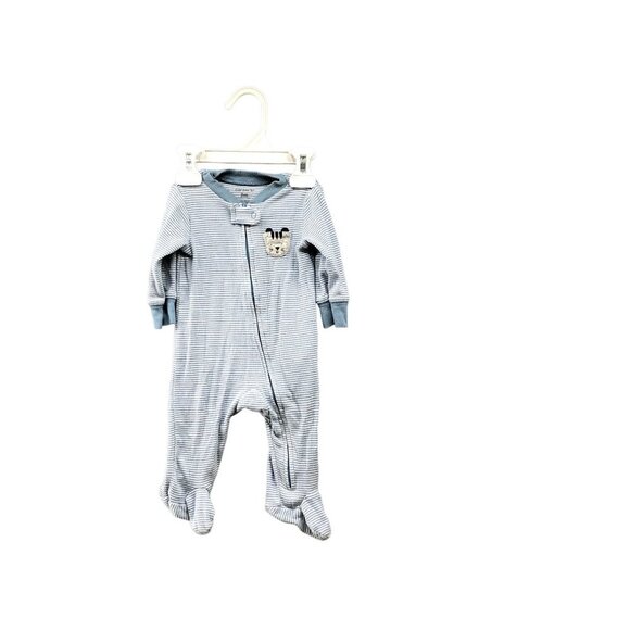 Carter's Baby 0-3M Footed One Piece Pajama Zip Up Boys Girls - Picture 1 of 7